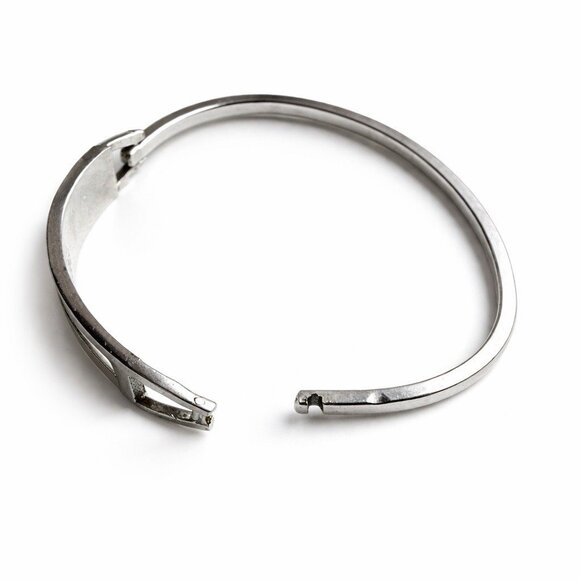 Vintage Taxco Mexico 925 Sterling Silver Abalone Bangle - Picture 10 of 13